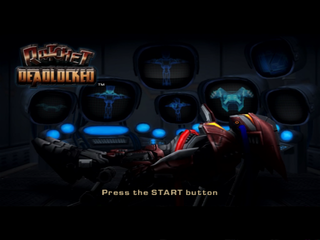 Ratchet : Gladiator — Title screen