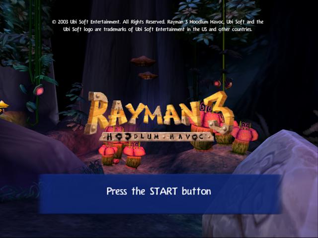 Rayman 3 : Hoodlum Havoc — Title screen