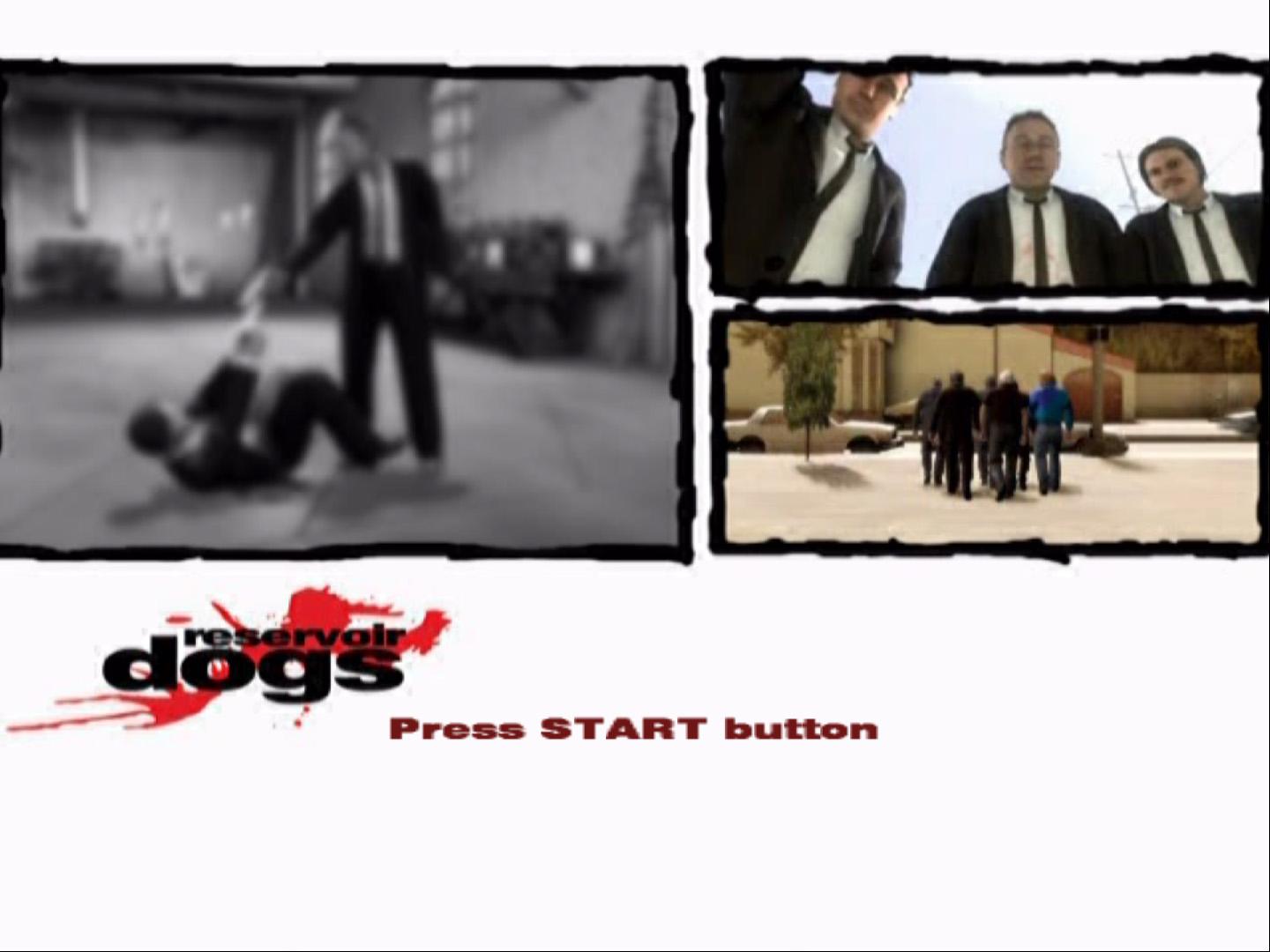 Reservoir Dogs — Title screen