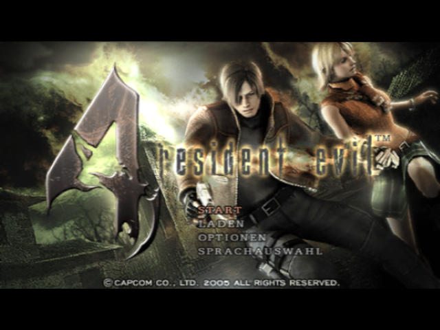 Resident Evil 4 — Title screen