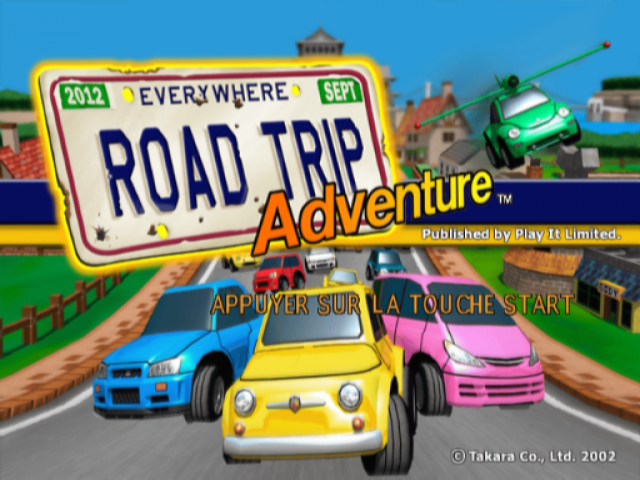 Road Trip Adventure — Title screen