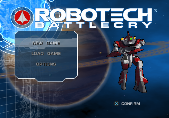Robotech : Battlecry — Title screen