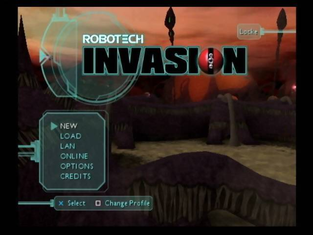 Robotech : Invasion — Title screen