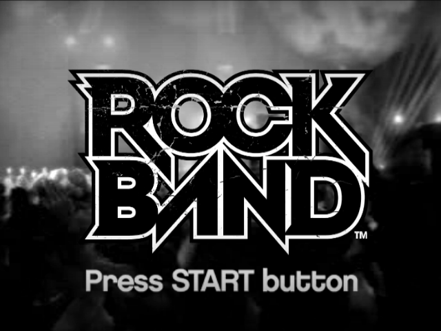Rock Band — Title screen