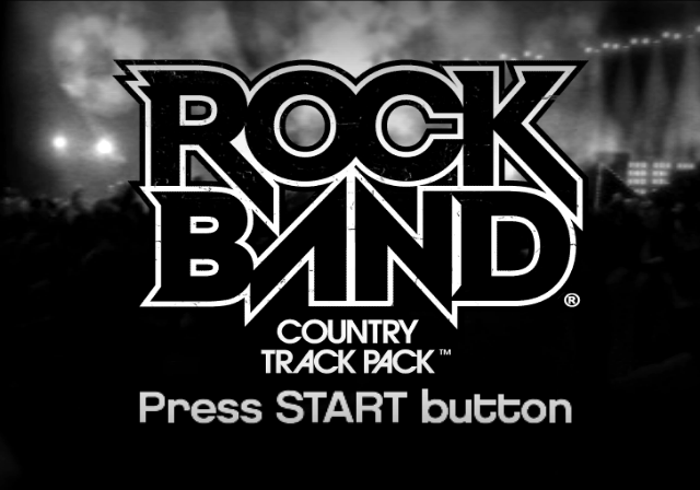 Rock Band : Country Track Pack — Title screen