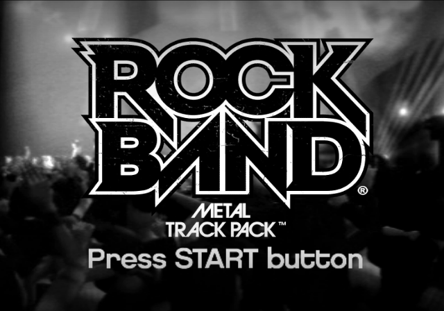 Rock Band : Metal Track Pack — Title screen