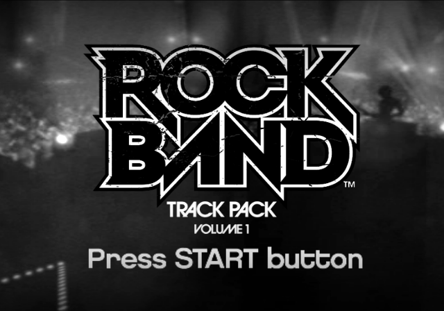 Rock Band : Song Pack 1 — Title screen