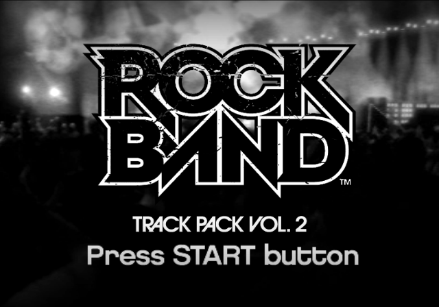 Rock Band : Song Pack 2 — Title screen