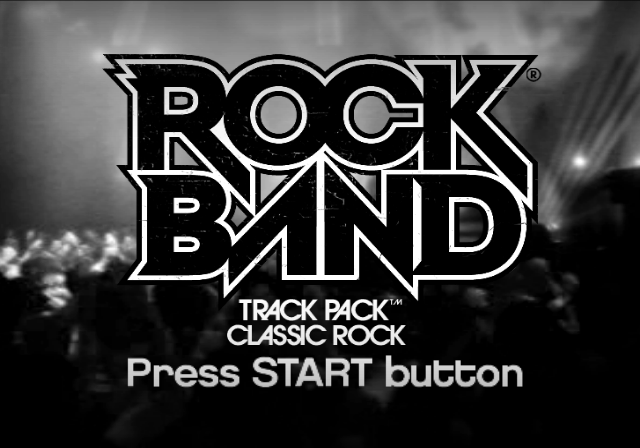 Rock Band Track Pack : Classic Rock — Title screen