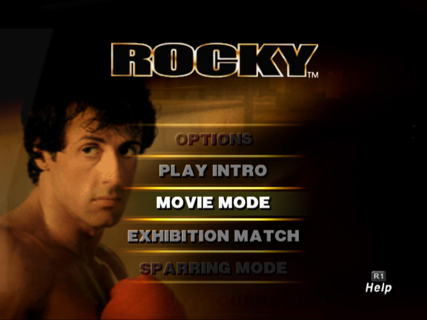 Rocky — Title screen