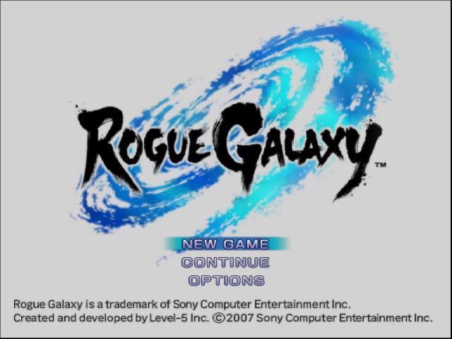 Rogue Galaxy — Title screen