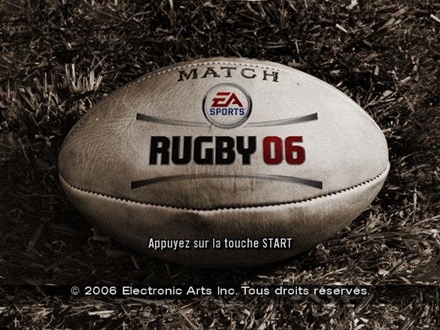 Rugby 06 — Title screen