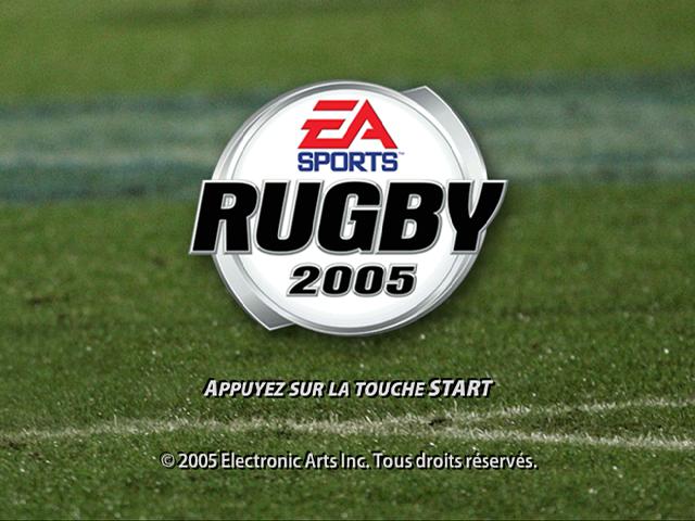 Rugby 2005 — Title screen