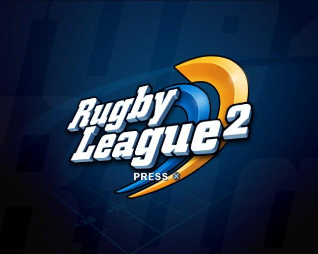 Rugby League 2 — Title screen