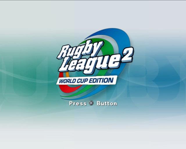 Rugby League 2 : World Cup Edition — Title screen