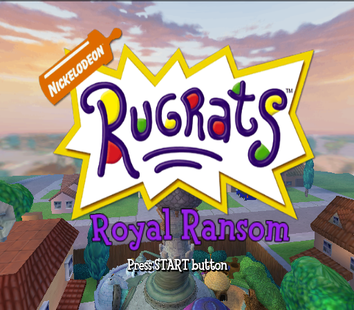 Rugrats : Royal Ransom — Title screen