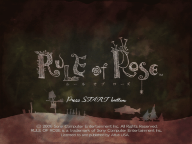 Rule of Rose — Title screen