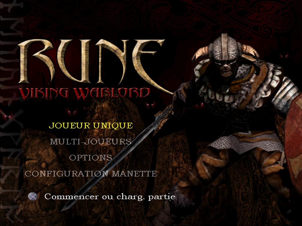 Rune : Viking Warlord — Title screen