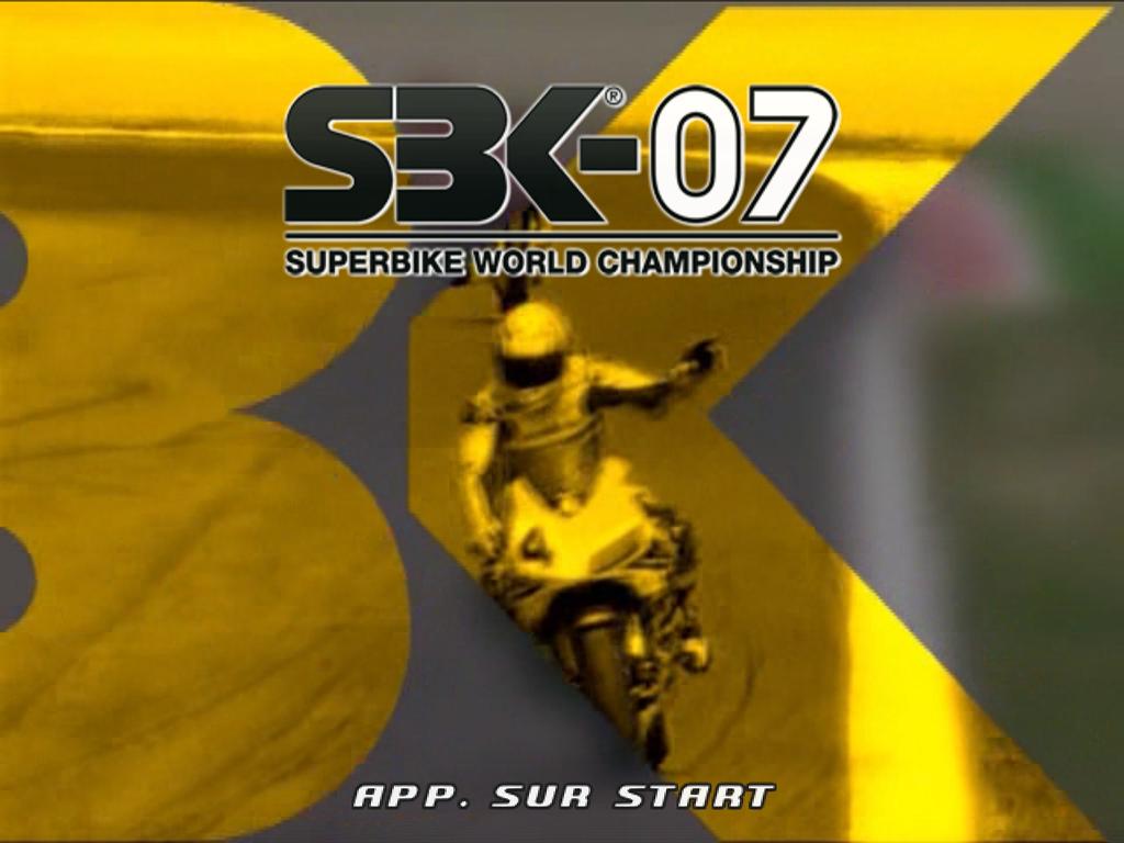 SBK-07 : Superbike World Championship — Title screen