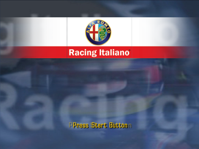 SCAR : Squadra Corse Alfa Romeo — Title screen