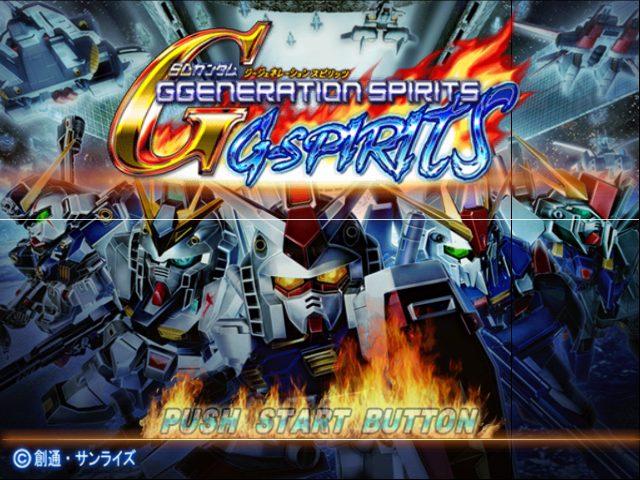 SD Gundam : GGeneration Spirits, G-Spirits — Title screen