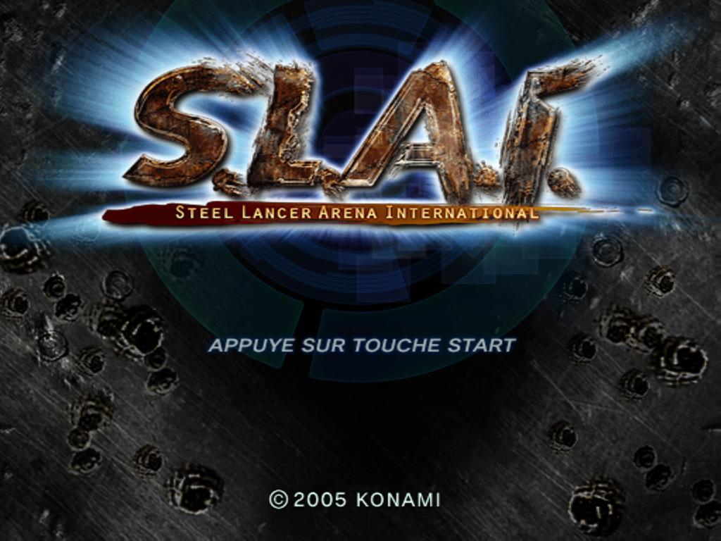 S.L.A.I. : Steel Lancer Arena International — Title screen