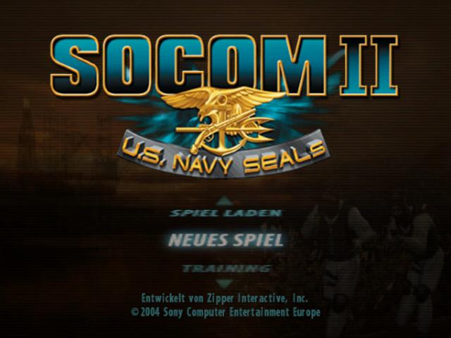 SOCOM II : U.S. Navy SEALs — Title screen