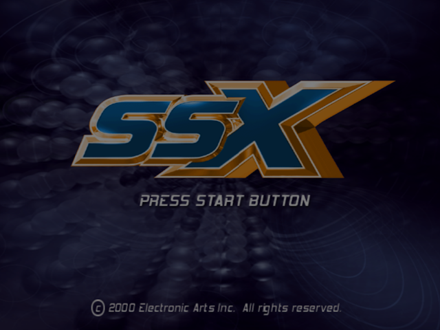 SSX — Title screen