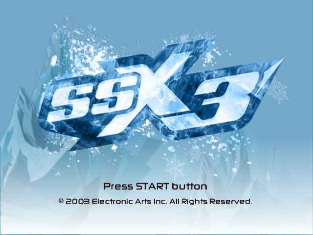 SSX 3 — Title screen