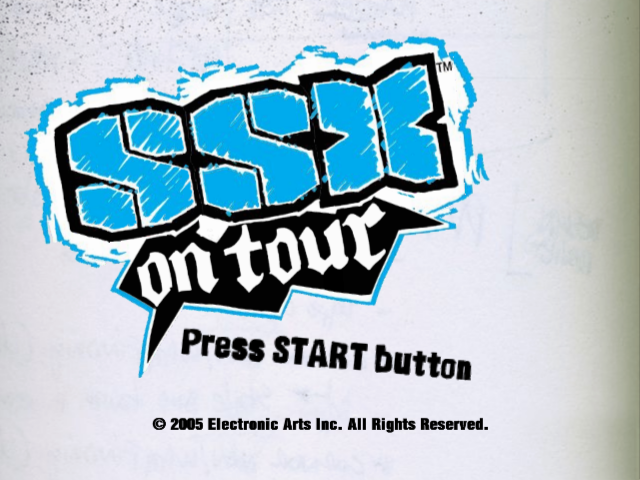 SSX On Tour — Title screen