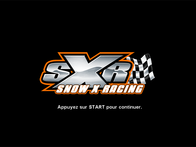 SXR : Snow X Racing — Title screen
