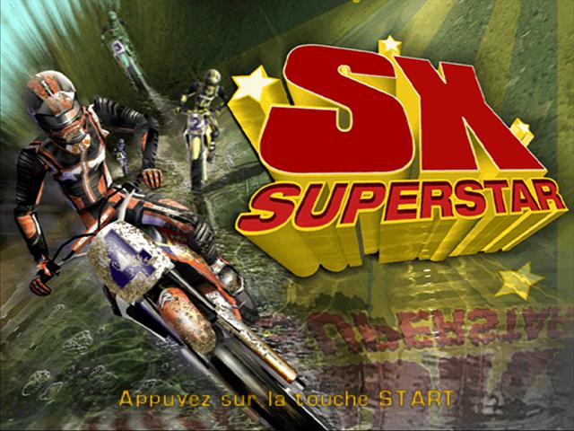 SX Superstar — Title screen