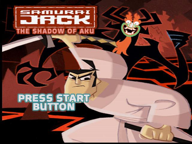 Samurai Jack : The Shadow of Aku — Title screen