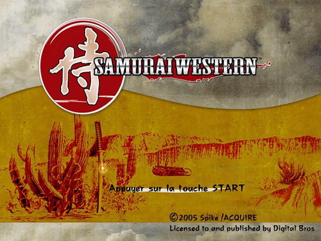 Samurai Western — Title screen