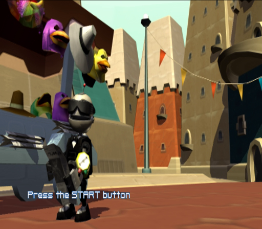 Secret Agent Clank — Title screen