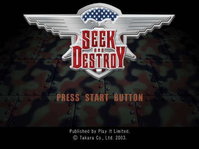 Seek and Destroy — Title screen