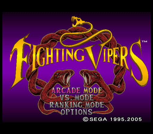 Sega Ages 2500 Series Vol. 19 : Fighting Vipers — Title screen