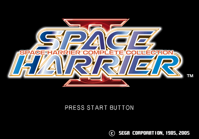 Sega Ages 2500 Series Vol. 20 : Space Harrier Complete collection — Title screen