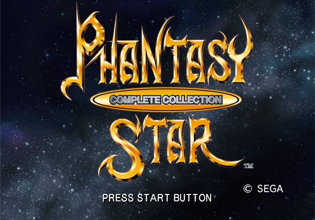 Sega Ages 2500 Series Vol. 32 : Phantasy Star Complete Collection — Title screen