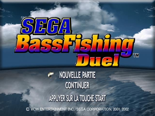 Sega Bass Fishing Duel — Title screen