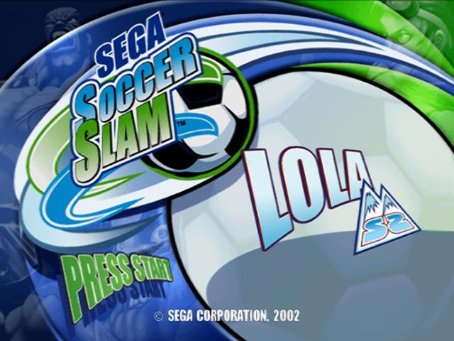 Sega Soccer Slam — Title screen