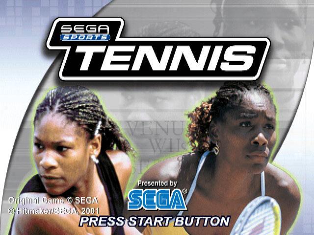 Sega Sports Tennis — Title screen