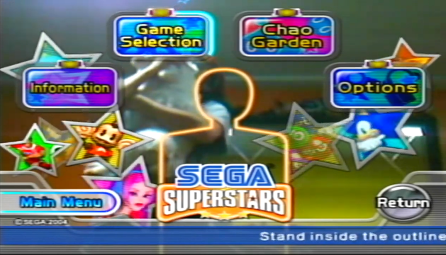 Sega Superstars — Title screen