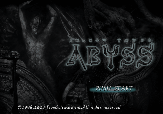 Shadow Tower Abyss — Title screen