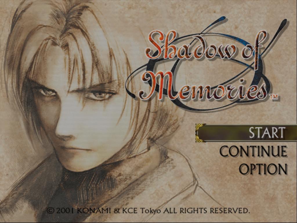 Shadow of Memories — Title screen