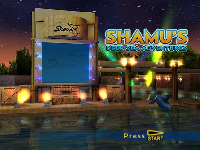 Shamu's Deep Sea Adventures — Title screen