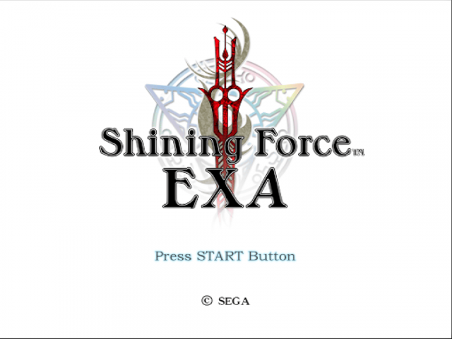 Shining Force EXA — Title screen