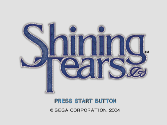 Shining Tears — Title screen