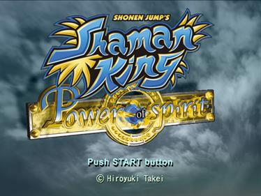 Shonen Jump's Shaman King : Power of Spirit — Title screen