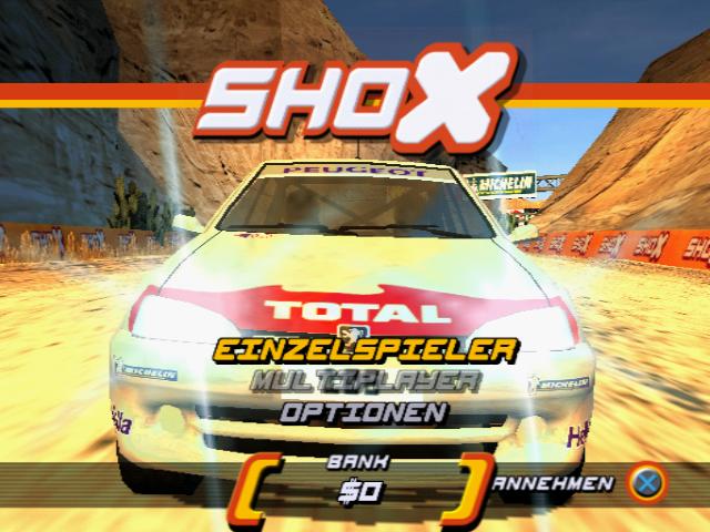 Shox — Title screen